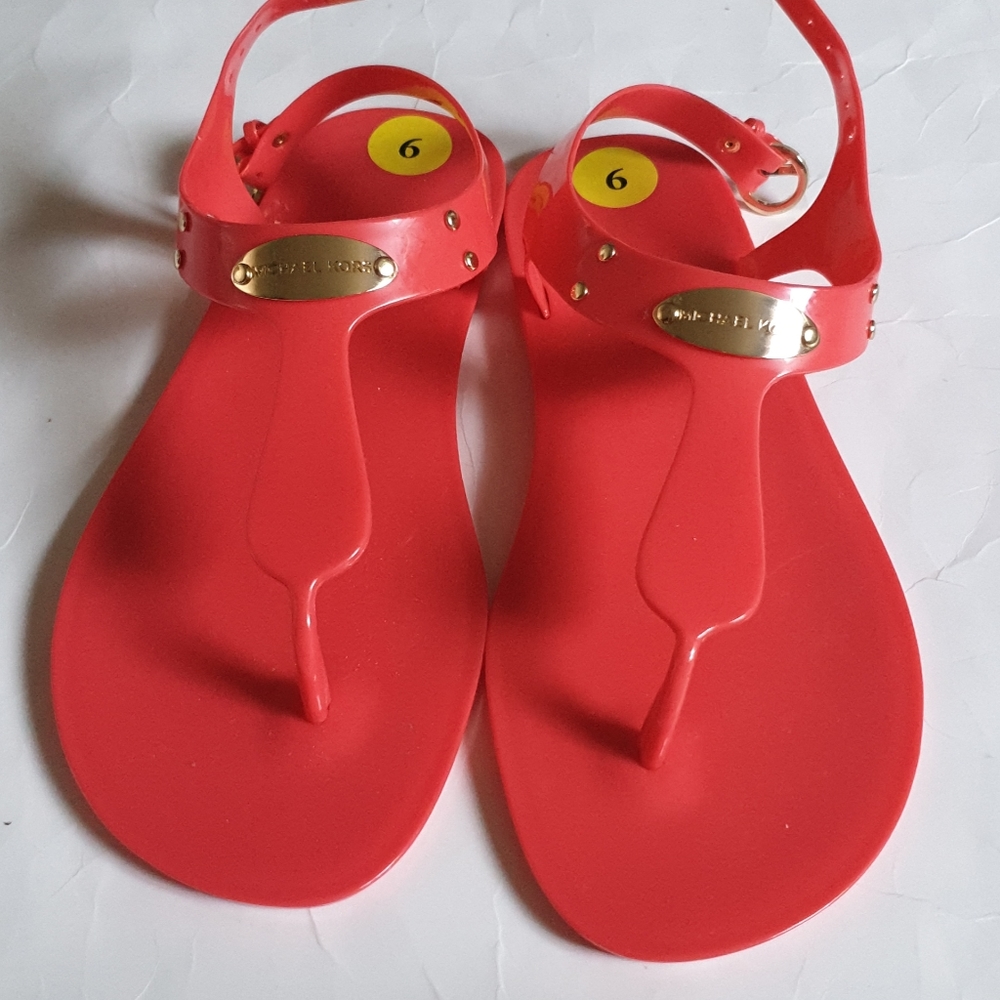 Michael Kors women's sandals metal logo